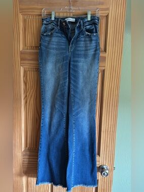 High-Rise KanCan Flared Women's Jeans - Blue